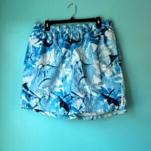 Eddie Bauer Bathing Suit Shorts Mens Size Large Swim Trunks Blue